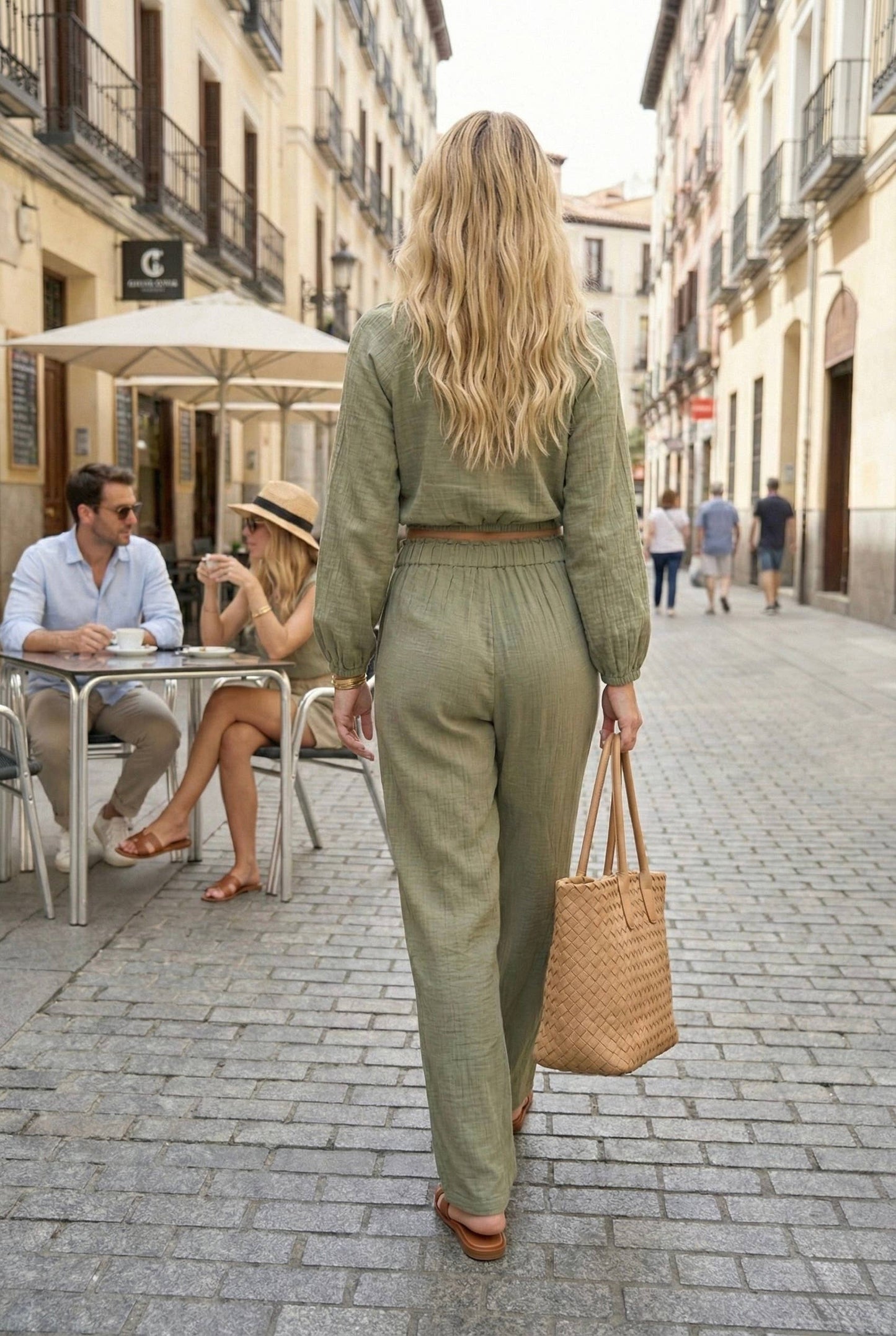 Ensemble Pantalon et Haut en double gaze de coton