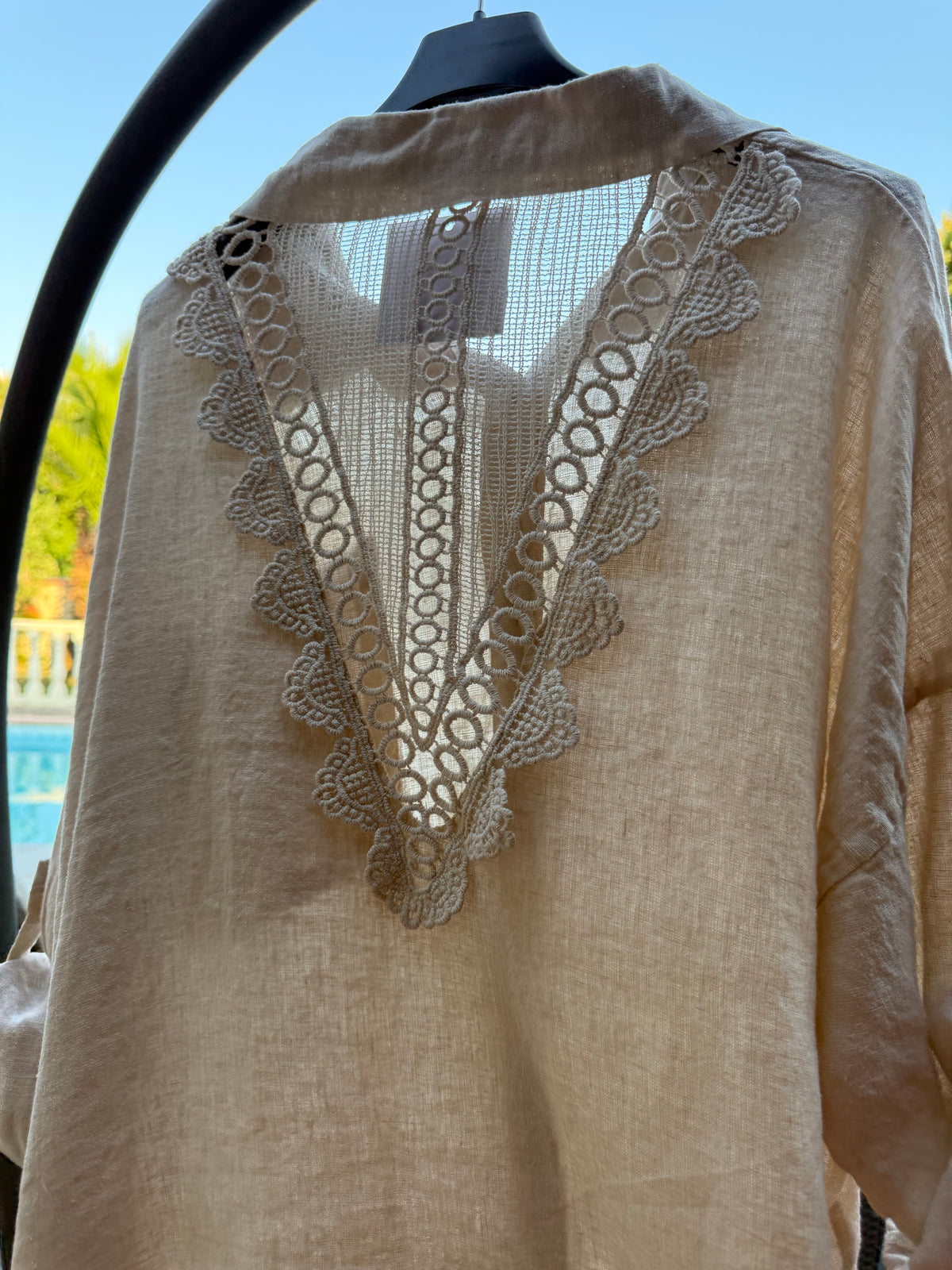 Ensemble en lin bio beige – Chemise & Short