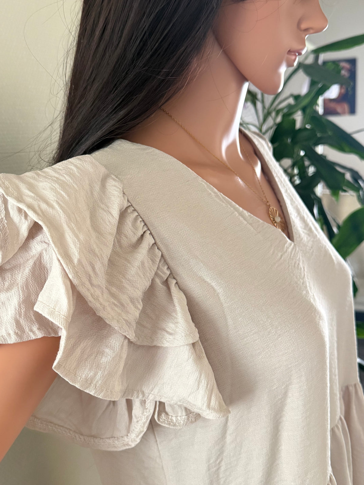Robe longue fluide dos ouvert